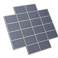 Public Facility Solar Panels Array For Eco Friendly Renewable Energy Generation 3d model