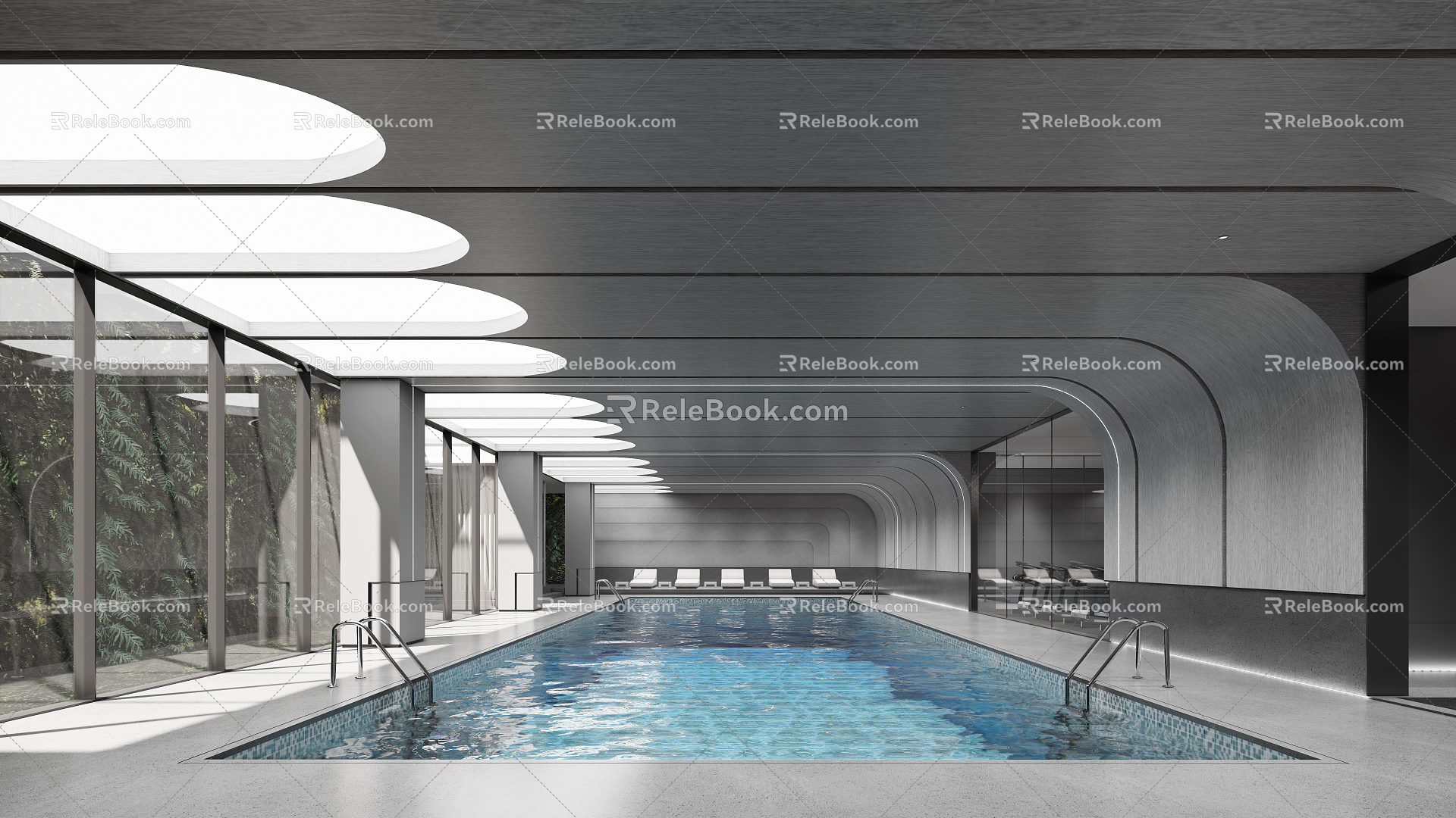 Modern Swimming Pool 3d model