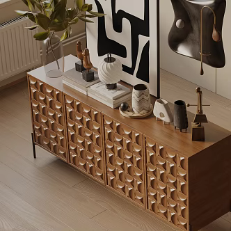 Modern Entrance Cabinet 3d model