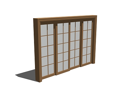 Sliding door SU model 3d model