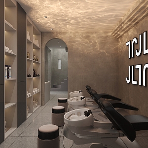 Shampoo area 3d model