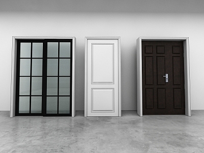 Door combination 3d model