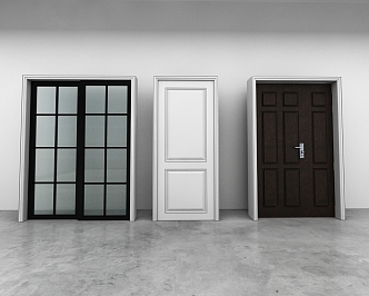 Door combination 3d model