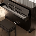 Modern Piano Paint Piano 3d model