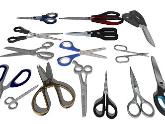 Modern scissors 3d model