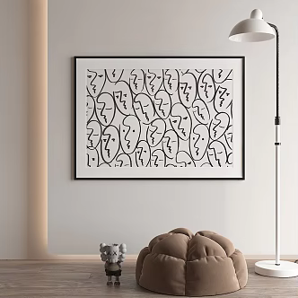 decorative painting 3d model