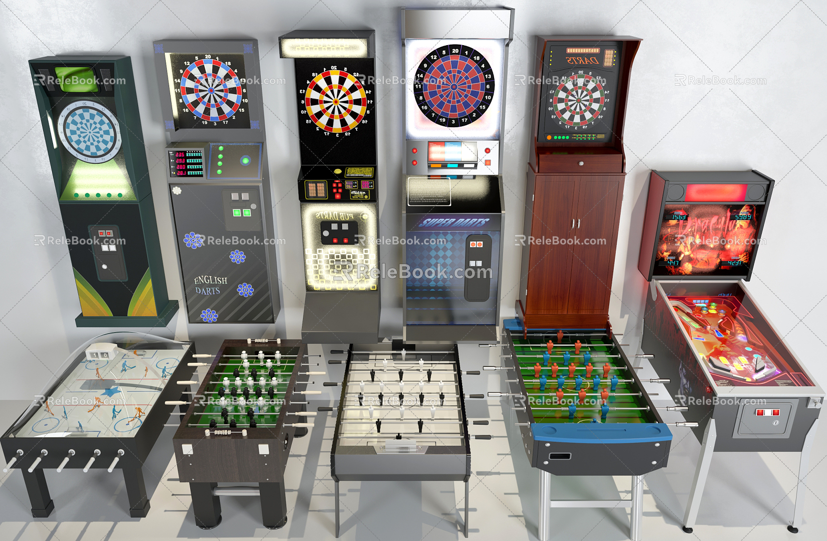 Modern game machine hand game machine game machine combination 3d model