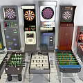 Modern game machine hand game machine game machine combination 3d model