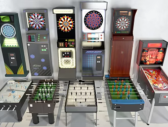 Modern game machine hand game machine game machine combination 3d model