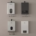 Wall Mounted Gas Water Heaters With Digital Display And Temperature Control 3d model