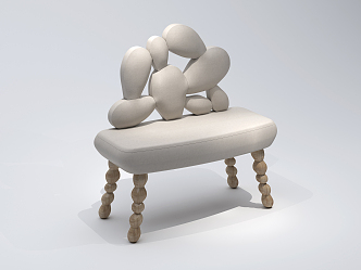 Modern shaped sofa fashion sofa 3d model