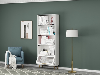 Nordic Bookcase 3d model