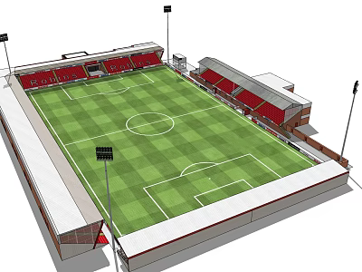 football field 3d model
