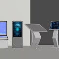 Public Facilities Featuring Various Self Service Terminals With Interactive Digital Screens