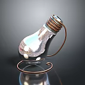 Innovative Electronic Appliance Light Bulb With Copper Coil And Transparent Glass Design