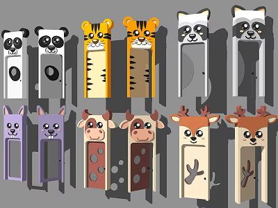 Children's Room Door Kindergarten Door 3d model Children's Room Door Kindergarten Door 3d model