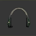 Green Over Ear Headphones With Camouflage Headband And Built In Microphone For High Quality Audio