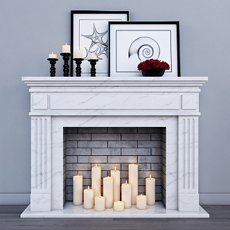 Fireplace 3d model