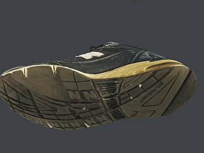 High Performance Athletic Shoes Featuring Durable Rubber Sole And Grip Tread Design 3d model