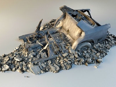 modern car scrap car model