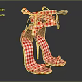 Fashionable Red And White Checkered Open Toe High Heels With Bow Tie Laces