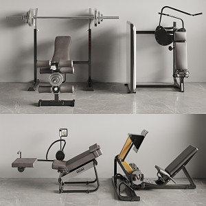 Modern Fitness Equipment 3d model