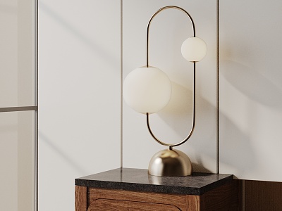 Modern table lamp 3d model