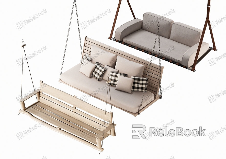 Modern Outdoor Swing Courtyard Swing Swing Chair Hanging Chair Outdoor Rocking Chair model