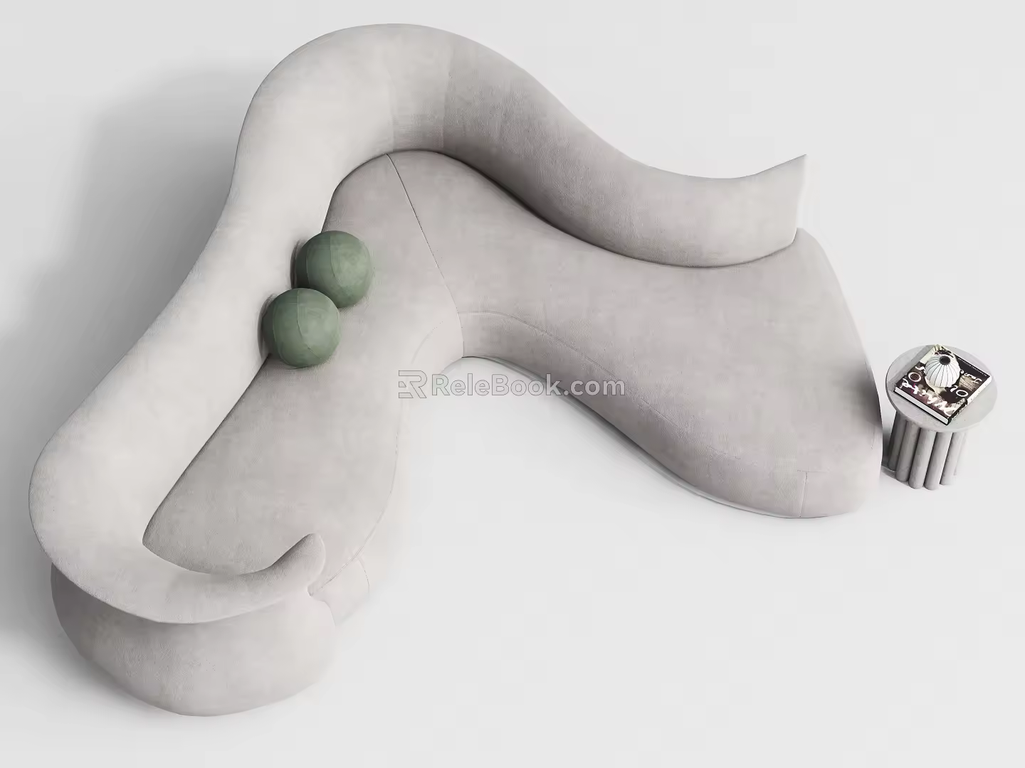 Modern Multiplayer Sofa Multiplayer Alien Sofa Curved Sofa 3d model