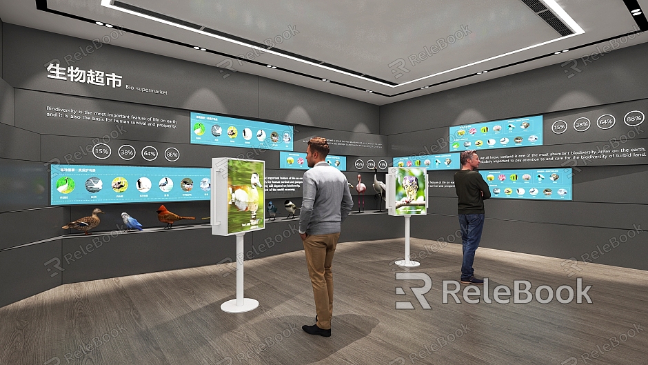 Exhibition Hall Exhibition Display Science Museum Museum Bird Specimens Multimedia Interactive Exhibition Education Science Popularization model