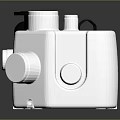 Industrial Mechanical Device With White Main Body Black Connecting Parts And Blue Components