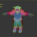Horned Red Skinned Bearded Mythical Warrior Creature In Ornate Armored Gear With Open Arms Pose