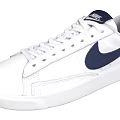 White Blue Casual Sneakers With Sleek Design White Upper Blue Logo For Everyday Wear