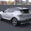 White Volvo SUV With Black Roof And Sporty Wheels New Energy Design