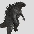 Godzilla 3D Model With Spiked Back And Dinosaur Like Appearance 3d model