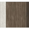 Modern Sofa Coffee Table Set With Light Vertical Stripe And Dark Wood Grain Wall Design