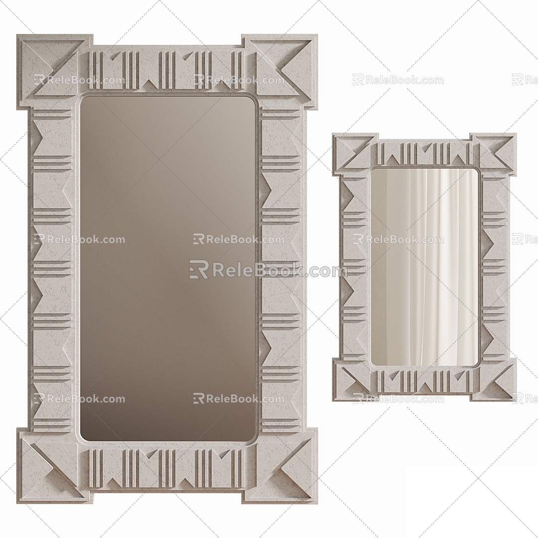 Decorative mirror 3d model