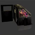 Advanced Spacecraft Metallic Module With Open Door And Internal Components
