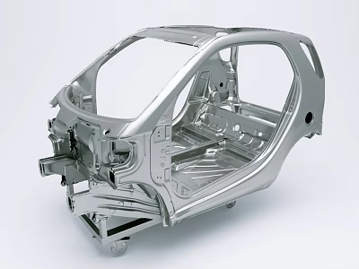 Sturdy Metal Frame Structure For Commercial Equipment Heavy Duty Industrial Use 3d model