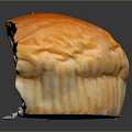 Juicy Bitten Beef Burger With Golden Brown Soft Bun Tender Meat On Dark Surface