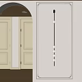 Modern Wall Light With Black Elongated Rod And Multiple Round Bulbs On White Minimalist Wall