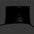 Vintage Black Top Hat With Classic Design As Daily Living Essential Accessory