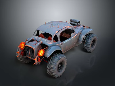 Travel car self-modified car self-modified car self-modified car self-made car self-made car travel car 3d model