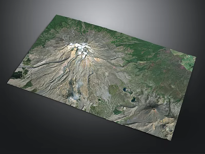 Volcanic Geographical Vein Terrain Mountain Shape Ridge Beam Valley Mountain Range Gorge Geomorphology Mountain Peak Mountain 3d model