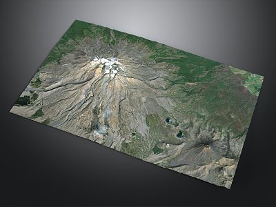 Volcanic Geographical Vein Terrain Mountain Shape Ridge Beam Valley Mountain Range Gorge Geomorphology Mountain Peak Mountain 3d model