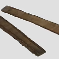 Two Natural Stone Wood Planks with Rustic Texture and Smooth Surface