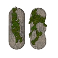 Modern Moss Stone Moss Landscape Stone Moss Green Plant 3d model