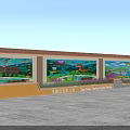 Colorful Mural Decorated Tree Pit Design With Plants And Animal Patterns In Outdoor Square