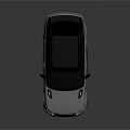 Silver Sporty SUV With Black Roof Sleek Body And Black Wheels On Reflective Surface
