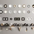 Various Downlights and Spotlights with Modern Designs for Home Interior Lighting